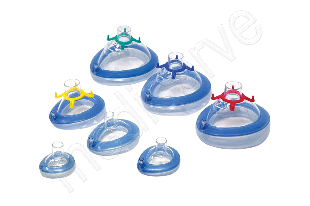 MS 668 :- Face Mask Transparent Air Cushion With Valve